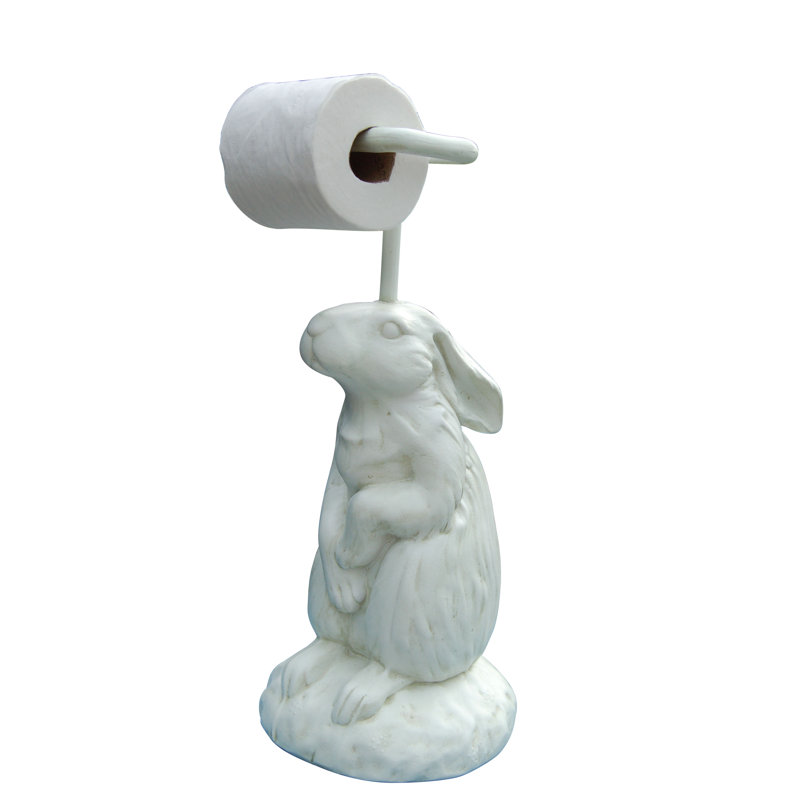 Hickory Manor House Free Standing Rabbit Toilet Paper Holder & Reviews
